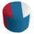 Rouge / bleu poudre / blanc sélectionné