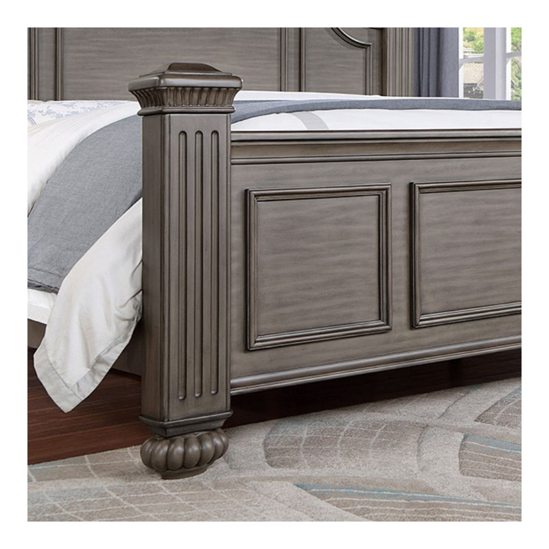 Graidys Oval Headboard Panel Bed, King