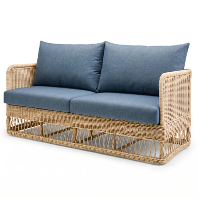 Canapé d'extérieur Destin Pebble - toile denim