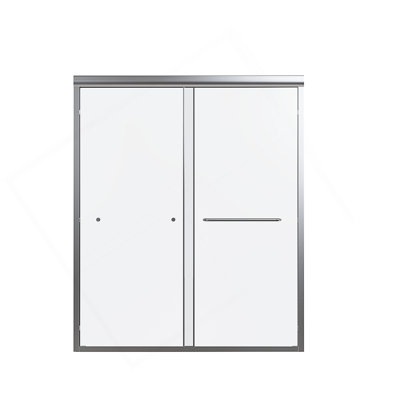Adjustable Semi-Frameless Double Sliding Shower Door