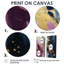 Mauve et bleu mouvements en peinture III - art mural moderne-114713840-114713841-114713842