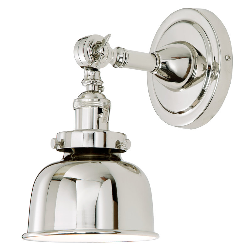 Brasfield Swing Arm Sconce, Polished Nickel
