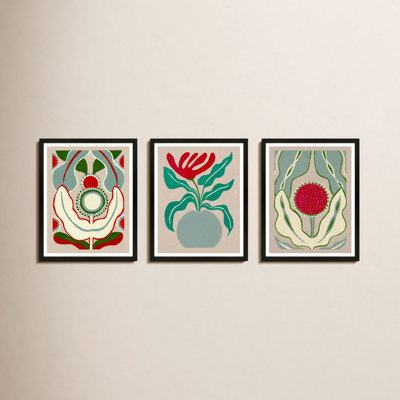 Magical Flowers 3-Piece Print Set