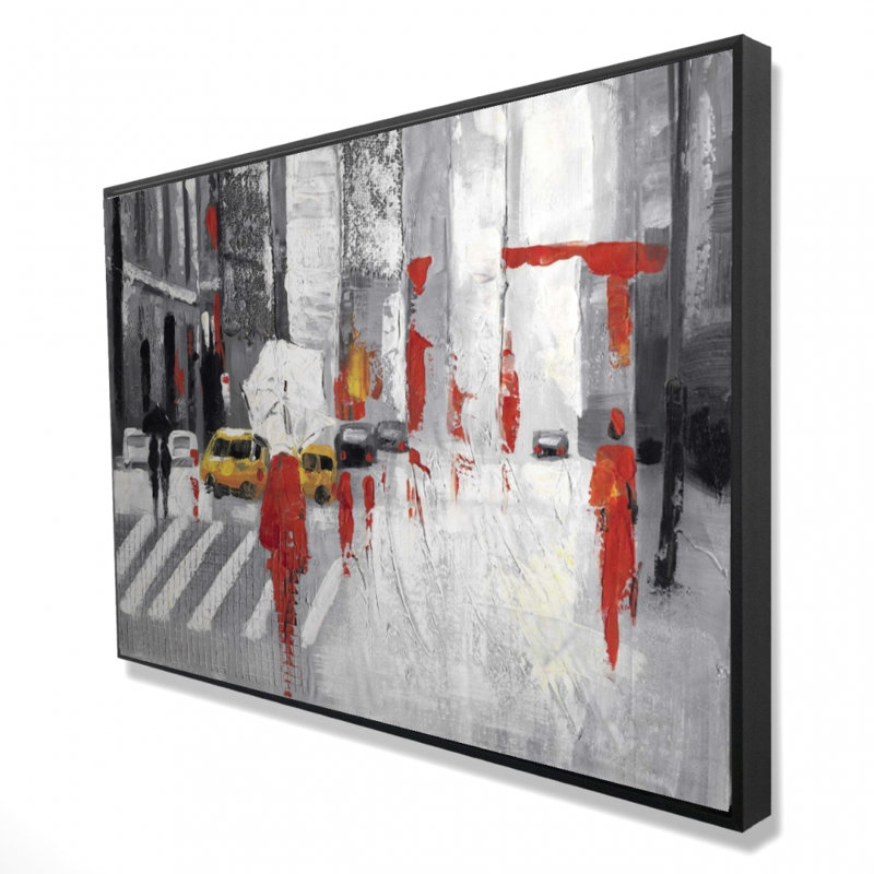 «Abstract Cloudy City Street», reproduction sur toile