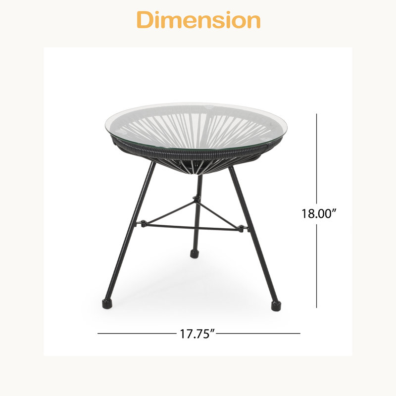 Table d'appoint, Noir