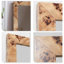 Miroirs rectangulaires pleine longueur en bois manufacturé