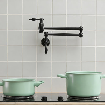 Robinet remplisseur mural, robinets sur cuisinière, robinet pliant avec bras articulés doubles