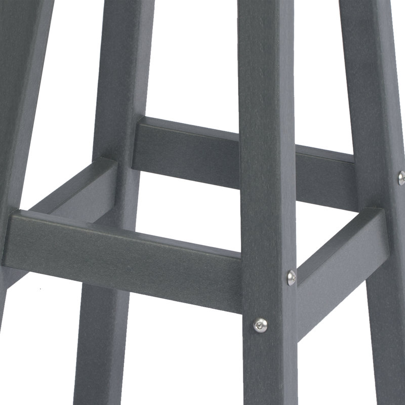 Tabouret de comptoir rond 24 po Laguna (ensemble de 3), Gris