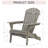 Wooden Folding Adirondack Chair (2-Pack),For Garden, Lawn, Backyard-259097172