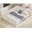 Lit plateforme tapissier double Guardrail