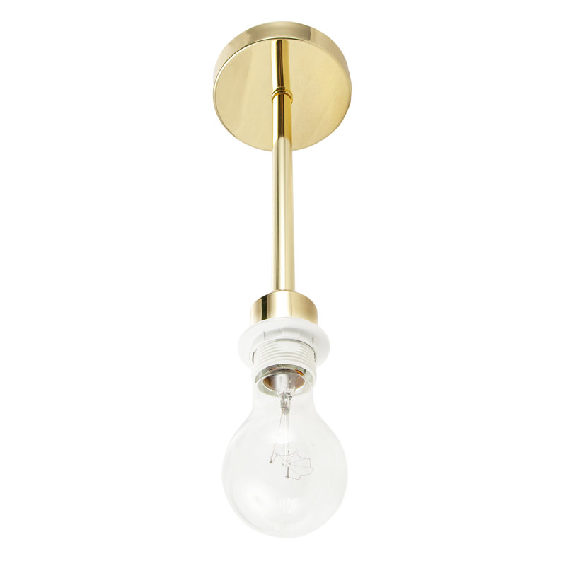 Semi Flush Mount, Polished Brass