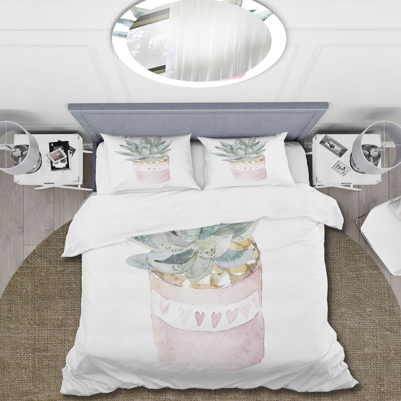 Ensemble de housse de couette en microfibre vert / gris, Housse de couette simple + 1 taie décorative stan