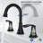 ° Swivel Matte Black Metal Faucet - Modern Style For Versatile Bathroom Use