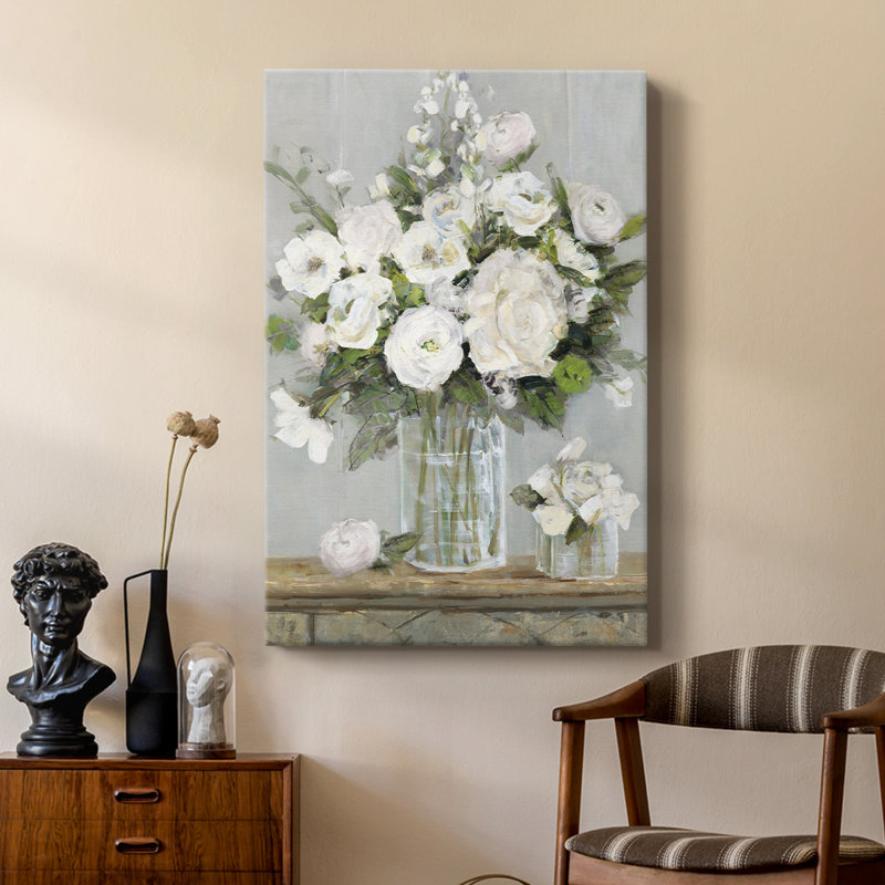 Cottage blanc - galerie Cavas sur mesure, H 18 po x l 12 po