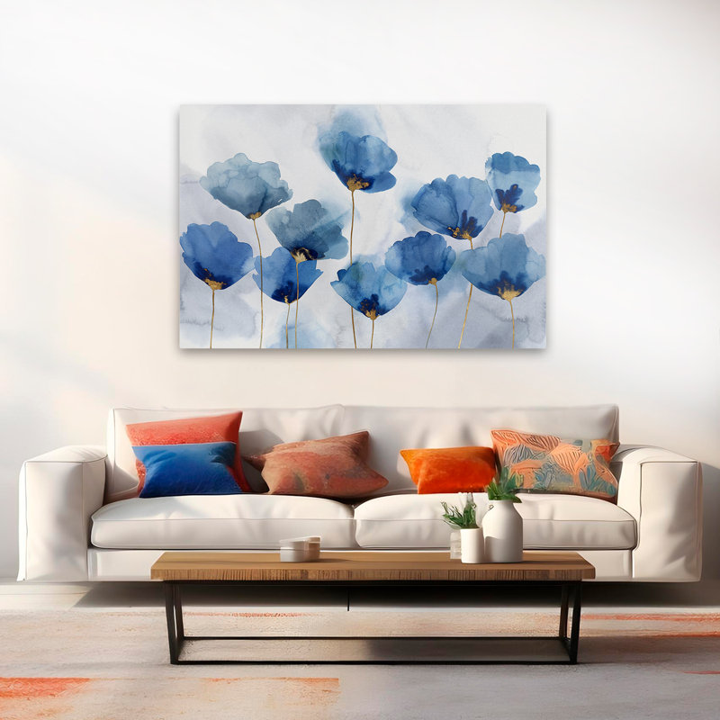 Azure Gathering, 40" H x 60" W