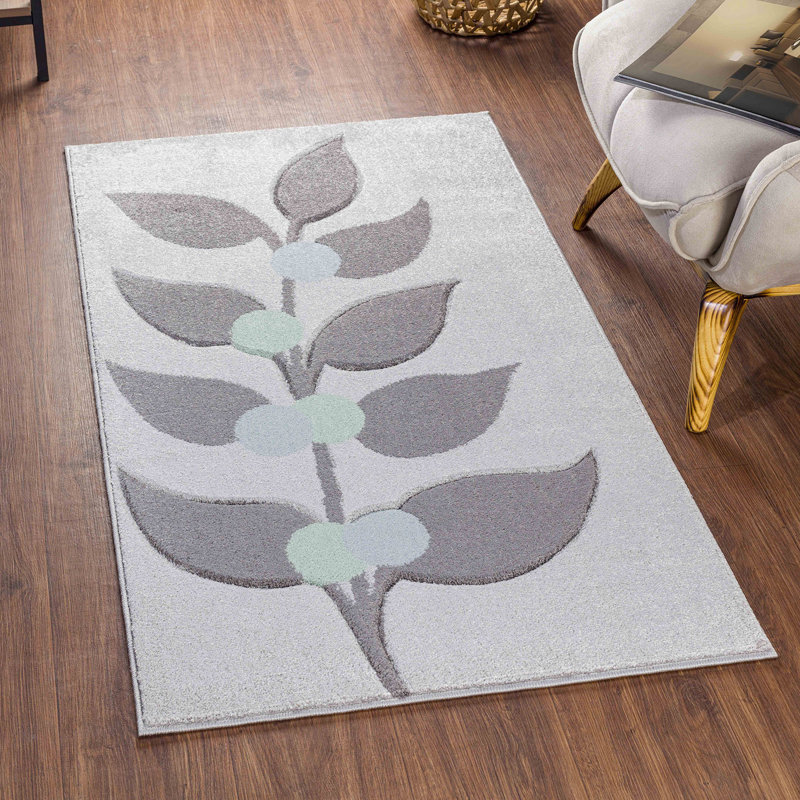 Ahmond Floral Area Rug, Rectangle 80 x 150cm