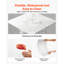 Dalles de plafond en PVC blanc 61 x 61 cm (24 x 24 po), paquet de 12, panneaux de plafond suspendus, en mousse de PVC, compatibles avec les grilles de fixation, résistantes à l'eau, flexibles à découper, faciles à nettoyer, décoratives et modernes pour la maison, le bureau, la cuisine et le salon.