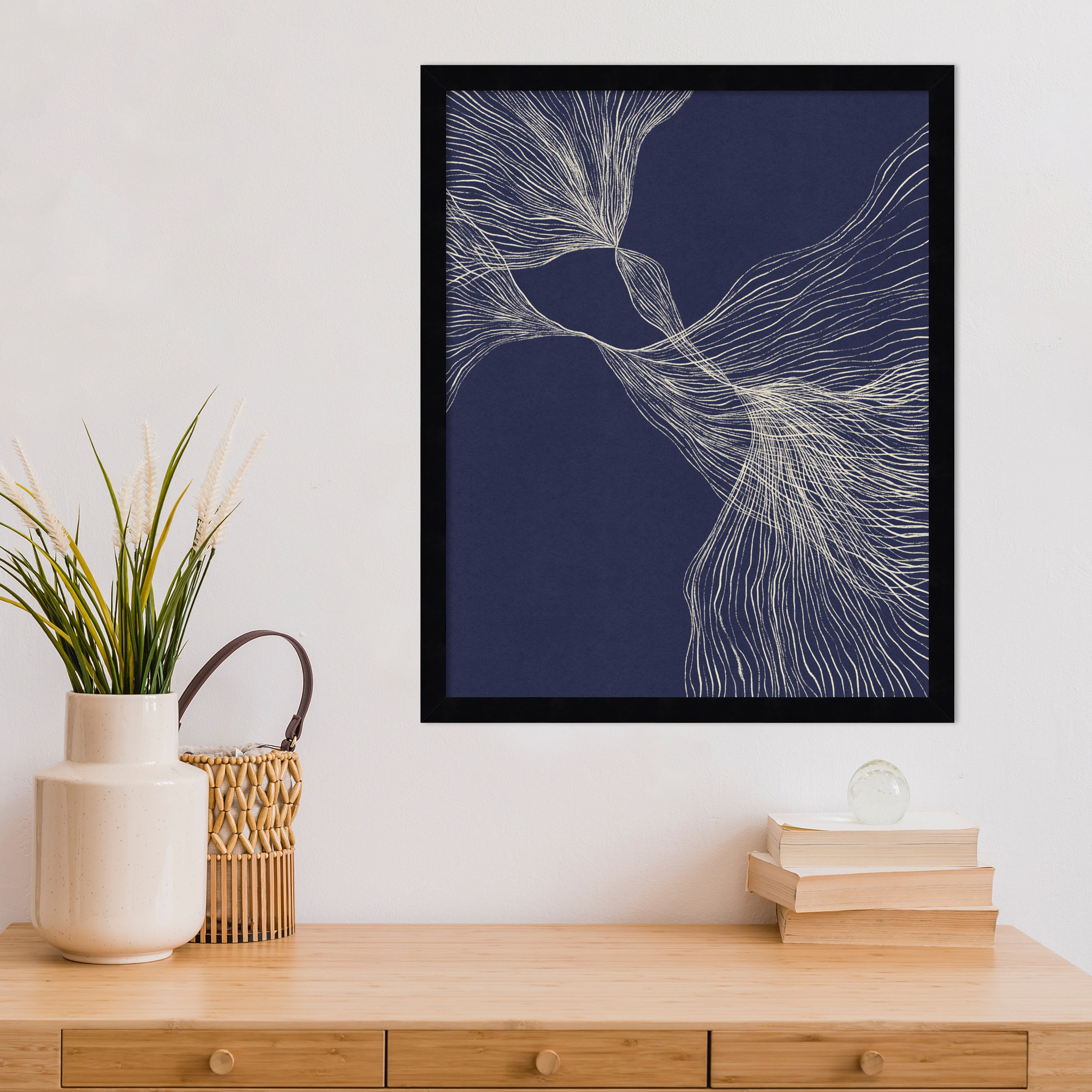 Interaction 1 by Alisa Galitsyna, 21" H x 17" W x 1" D, Black