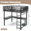 Multifunctional Beds With Storage, Full Metal Modern Loft For Home