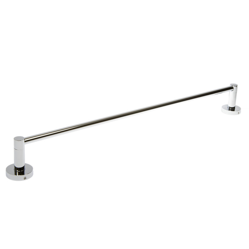 Polished Chrome Bathroom Towel Bar and Toilet Paper Holder Set