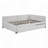 Upholstered Daybed with Trundle Sofa Bed Frame, No Box Spring Needed, Durable Linen Fabric and Solid Wood Support-2060754334