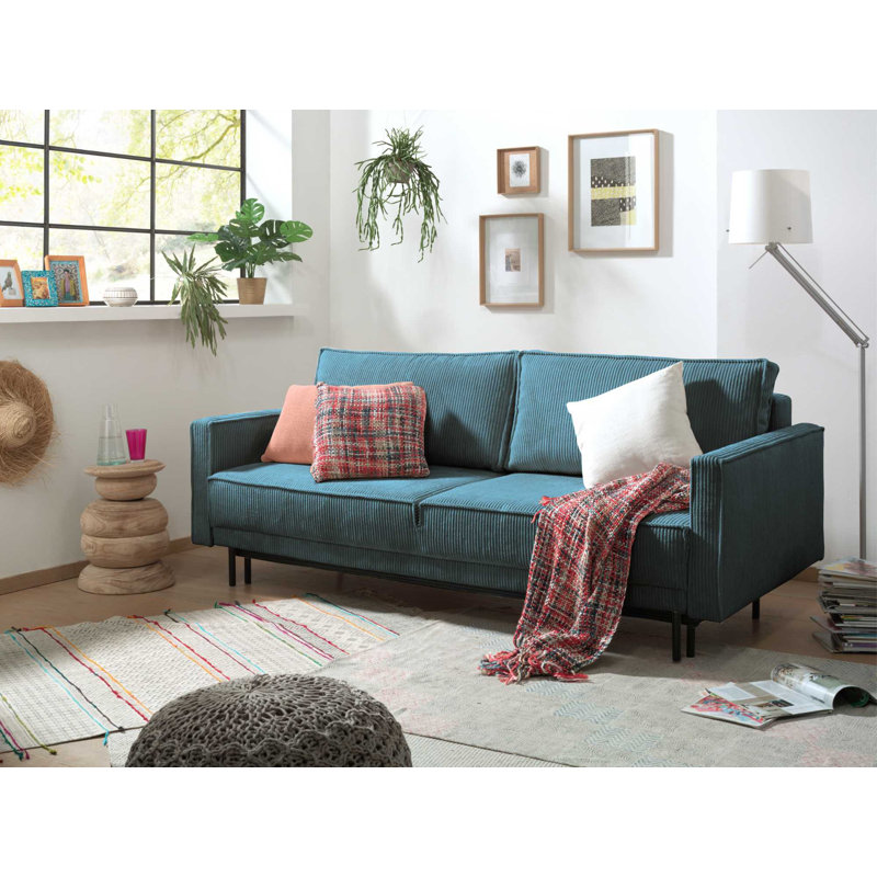 3 Seater Sofa, Peacock Blue