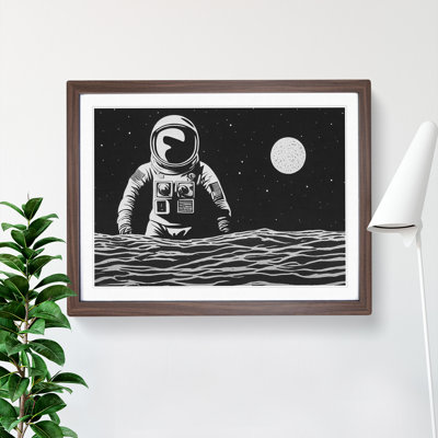 Astronaut Monochrome Vol.1 - Single Picture Frame Painting