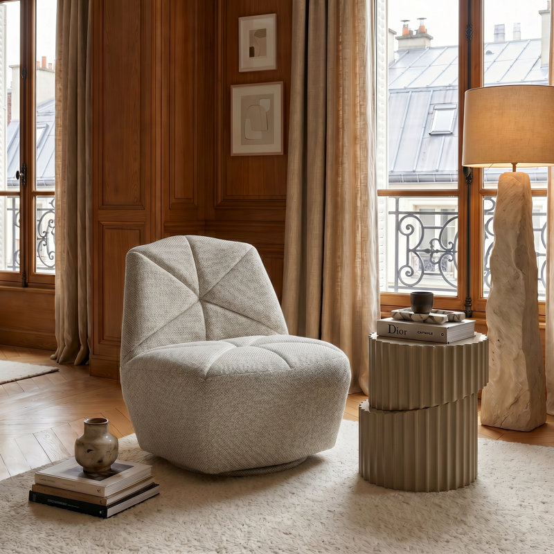 Fauteuil de chambre en polyester 33 po Mufi