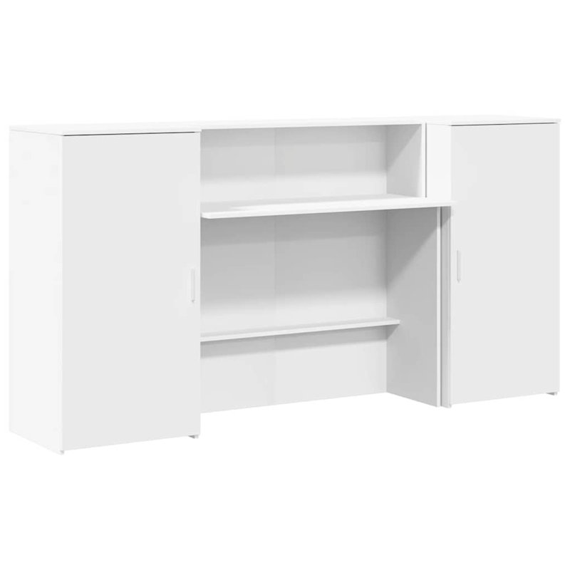 Baki Standing Desk, 103.5cm H x 200cm W x 50cm D, White