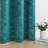 Deavion Velvet Curtains Metal Grommets Room Darkening with Gold Foil Print 2 Panel Set-106462130-106462127
