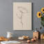 Floral Contour Study IV - Reproduction de dessin sur toile tendue-422542226