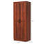 Rangement de cuisine de 63 po, armoire autoportante brun clair. 5 tablettes, 2 tablettes réglables, répond aux besoins de la salle à manger, rangement. Étagère avec look amélioré