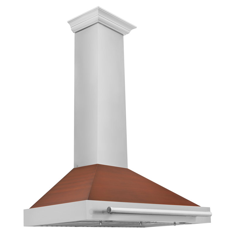 ZLINE 36 in. Convertible Stainless Steel Range Hood with Copper Shell and Handle (KB4STX-C-36)