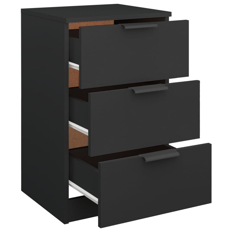 40cm W Manufactured Wood Bedside Table