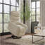 Fauteuil relevable en similicuir huître Bentley-217097647