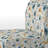 Meadow Blue And Beige Floral Pattern - Upholstered Farmhouse Slipper Chair, Blue Accent Chair