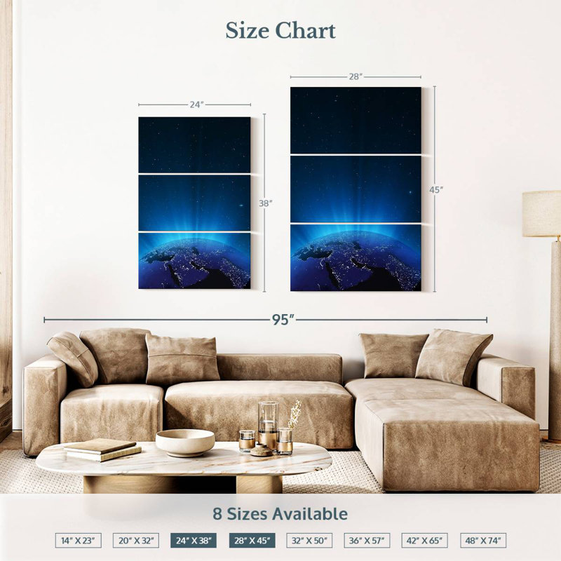 Oberle Glowing Earth, 38" H x 24" W