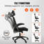 Chaise de bureau ergonomique avec repose-tête Saiden