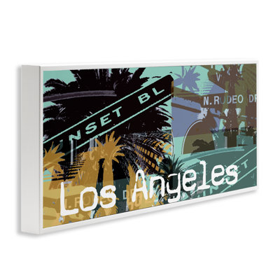 Los Angeles Travel Collage, estampe numérique de Jan Weiss