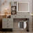 Axelson Makeup Vanity Desk with Large Mirror and Lights&Charging Station,3 Lighting Modes-2034258281