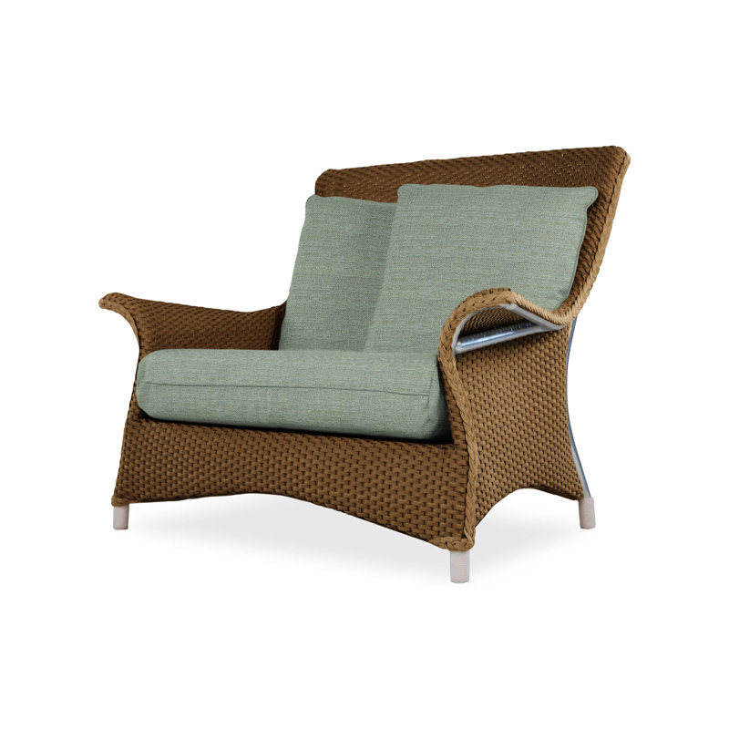 Mandalay Outdoor Lounge Chair, Loveboat Mint, Hickory
