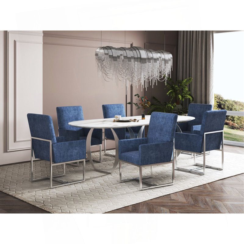 Dining Chair In Gray, Bleu