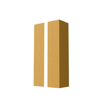 Clean Manufactured Wood Flush Mounted Sconce