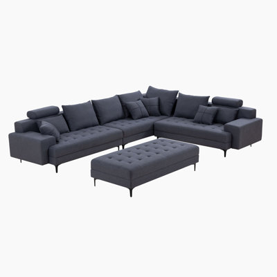 Calderville 4 - Piece Upholstered Sectional -  Orren Ellis, 974918323A3E4A9AA3F5AC2B3A41ACF3