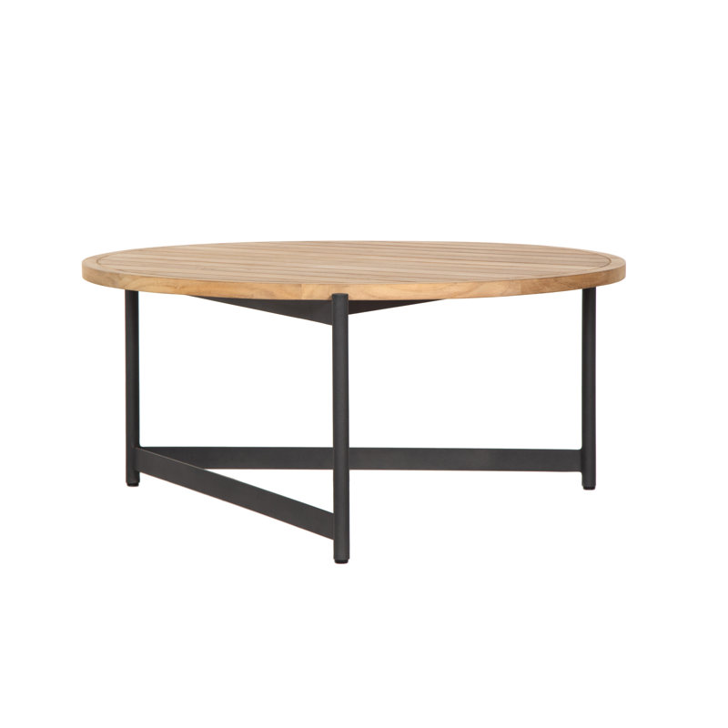 Petite table basse Joliee - Gris / Noir - Brun