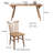Solid wood ash modern dining table sets.