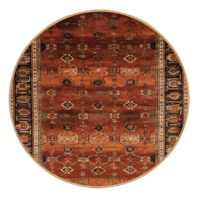 Machine Washable Persian Brown Area Rug