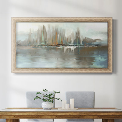 Toile encadrée de qualité supérieure Big City Lights - prête à être accrochée