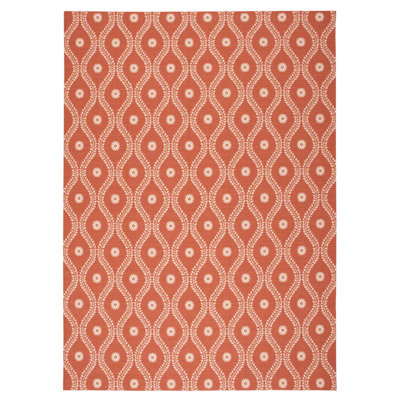 Tapis rouille moderne Dian