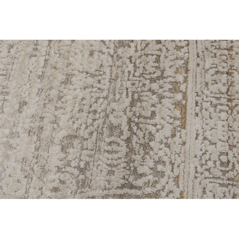 Hilburn 16656-980 LT GREY/BEIGE, Rectangle 2'7" x 4'11"